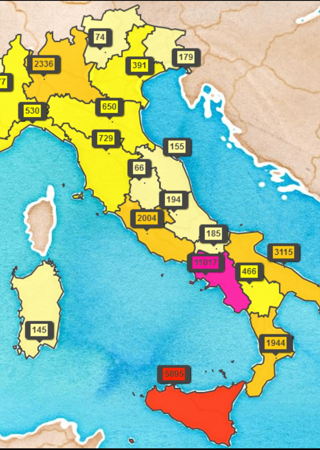 Il cognome BASCIANO